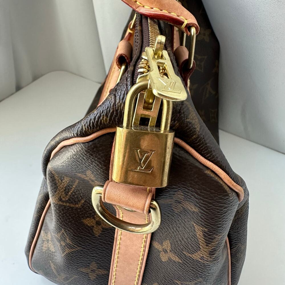 Louis Vuitton Brown Monogram Canvas Speedy with Natural Vachetta Trim - Picture 6 of 16